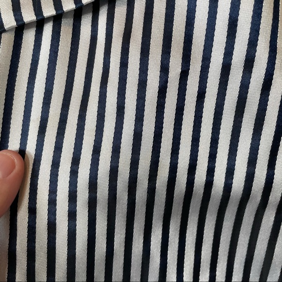 SOLDBanana Republic White & Navy Striped Bow Dress - Picture 8 of 10
